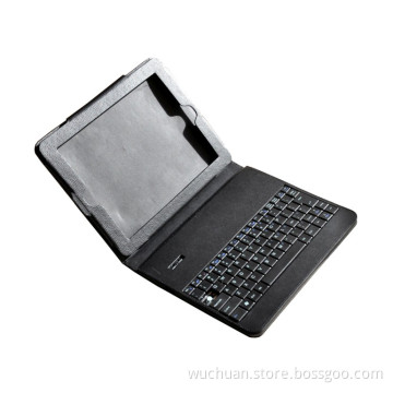 Portable size iPad holder stand with bluetooth keyboard